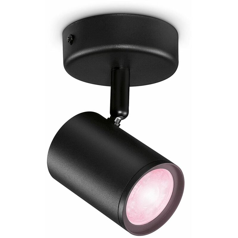 

Foco led 1 elemento wiz 5w rgb 345 lm color negro - Philips Wiz