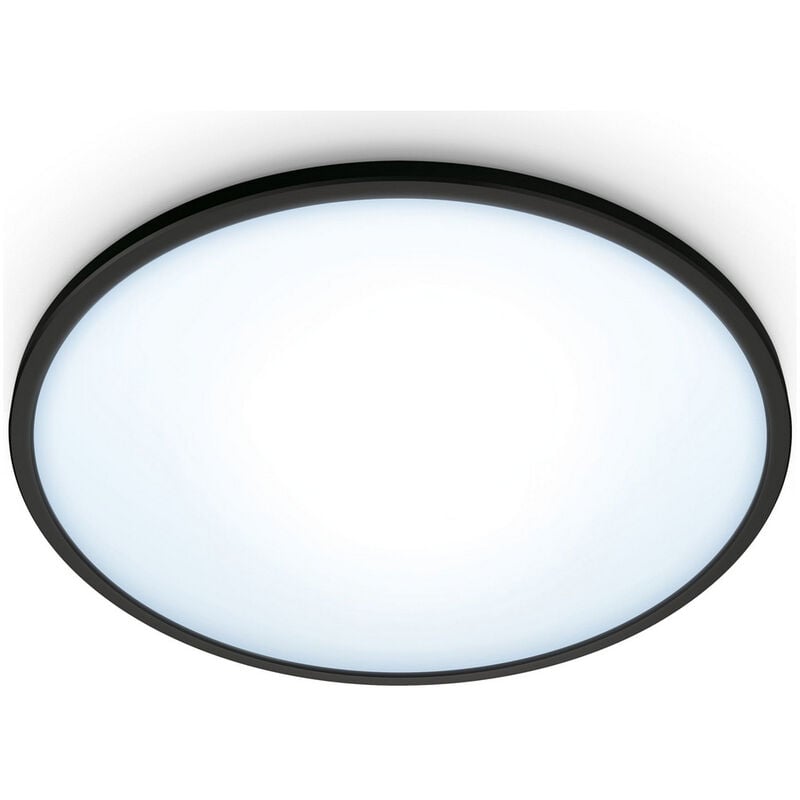 

Plafon led wiz 14w 1300lm ø242mm marco negro philips - Philips Wiz