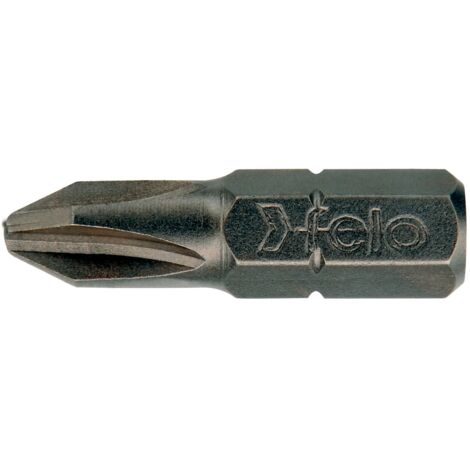 Phillips (PH) Industry C6,3x25 mm Schraubendreher-Bit. PH 1 100 Stück Packung Felo 02201017