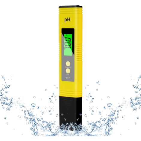Phmetro 4 in 1, pHmetro Tester, pHmetro, pHmetro mit LCD-Display, Auflösung bei hoher Präzision 0,01, Phmetro für Schwimmbad