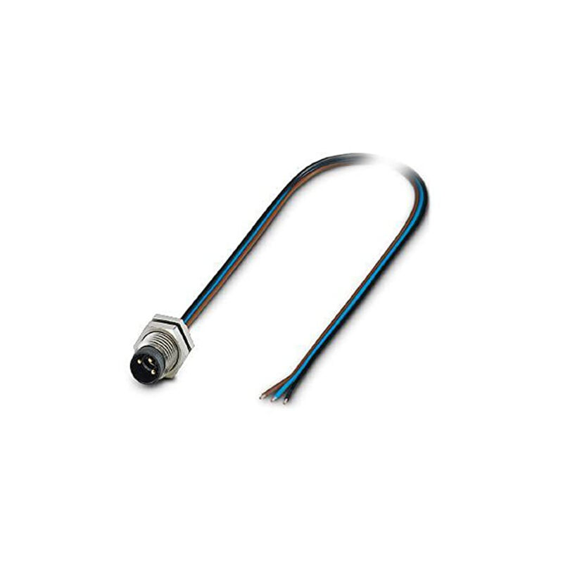 Phoenix 1453478 connecteur de fils M8 noir, bleu, marron, argent Phoenix Contact