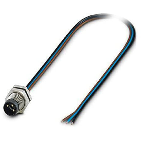 PHOENIX 1453478 CONNECTEUR DE FILS M8 NOIR, BLEU, MARRON, ARGENT PHOENIX CONTACT
