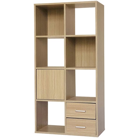 FRANKYSTAR Phoenix - Bibliothèque Modulaire En Bois 60x30x120 cm - Marron