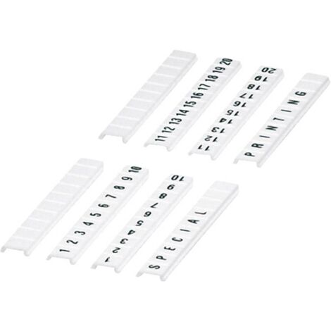 Phoenix Contact 0800284 Etichetta Adatto per (dettagli): Larghezza morsetto 6,2 mm Bianco 1 pz.