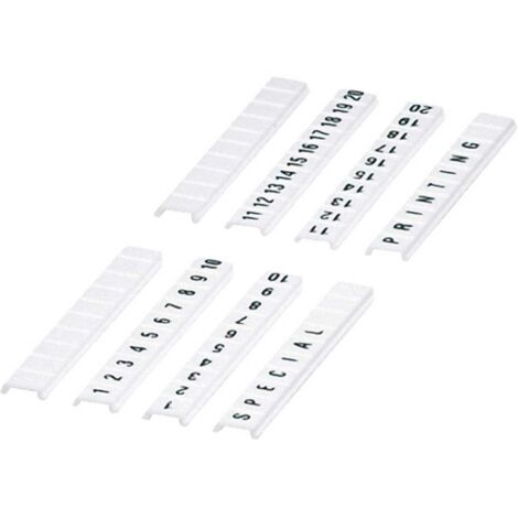 Phoenix Contact 0800284 Etichetta Adatto per (dettagli): Larghezza morsetto 6,2 mm Bianco 1 pz.