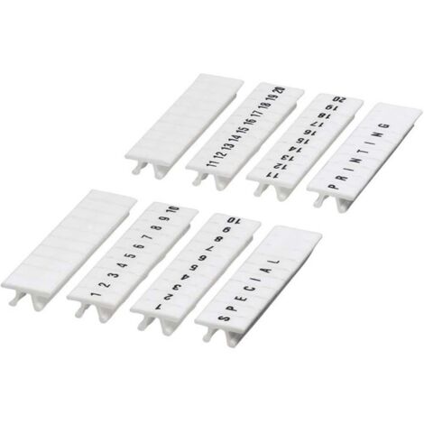 Phoenix Contact 0801404:0001 Segnamorsetti Bianco 10 pz.