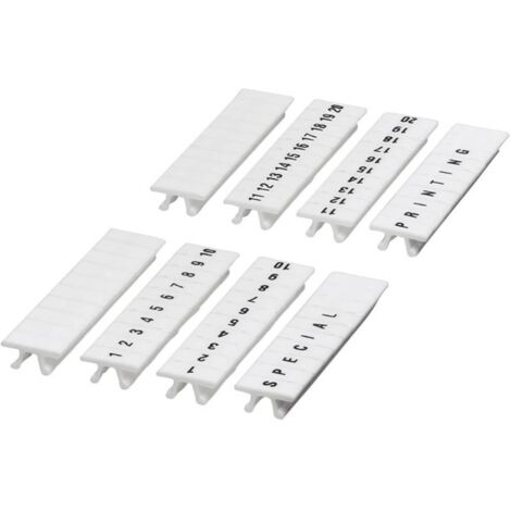 Phoenix Contact 0801404:0011 Segnamorsetti Bianco 10 pz.