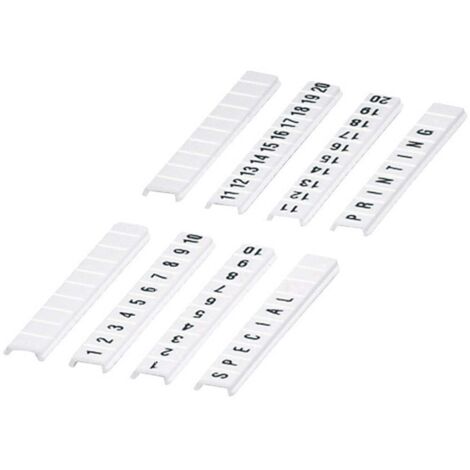 Phoenix Contact 0801406:0011 Segnamorsetti Bianco 10 pz.