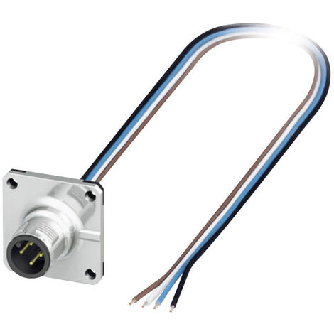 Phoenix Contact 1419991 Sensor-/Aktor-Einbausteckverbinder M12 Stecker, Einbau 0.50 m Polzahl Sensor
