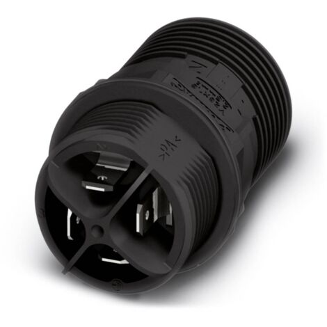 Phoenix Contact 1423986 Connettore per cavi Connettore passaparete Tot poli: 3 + PE Serie (connettore circolare): QUICK