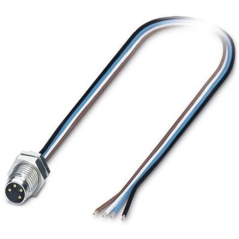 Phoenix Contact 1453481 Sensor-/Aktor-Einbausteckverbinder M8 Stecker, Einbau 0.50 m Polzahl Sensore