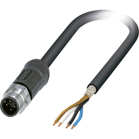 Phoenix Contact 1454121 Sensor-/Aktor-Steckverbinder, konfektioniert M12 Stecker, gerade 2.00 m Polz
