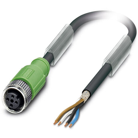 Phoenix Contact 1500716 Sensor-/Aktor-Steckverbinder, konfektioniert M12 Buchse, gerade 10.00 m Polz