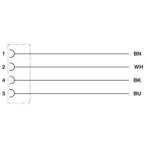 Phoenix Contact 1508349 Sensor-/Aktor-Einbausteckverbinder M12 Buchse, Einbau 1.50 m Polzahl Sensore