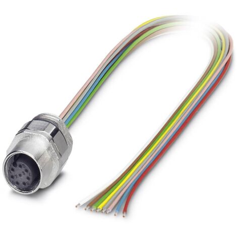 Phoenix Contact 1513761 Connettore da pannello per sensore o attuatore M12 Presa 0.50 m Numero di poli: 8 1 pz.