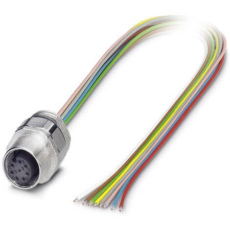 Phoenix Contact 1513761 Sensor-/Aktor-Einbausteckverbinder M12 Buchse, Einbau 0.50 m Polzahl Sensore