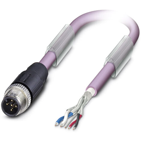 Phoenix Contact 1519354 Sensor-/Aktor-Datensteckverbinder, konfektioniert M12 Stecker, gerade 0.50 m