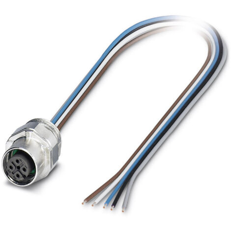 Phoenix Contact 1520042 Sensor-/Aktor-Einbausteckverbinder M12 Buchse, Einbau 0.50 m Polzahl Sensore
