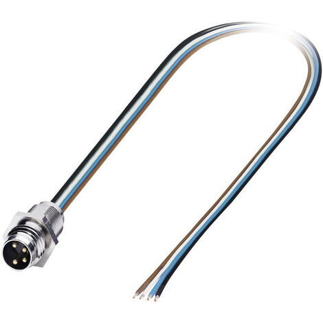 Phoenix Contact 1523492 Sensor-/Aktor-Einbausteckverbinder M12 Stecker, Einbau 0.50 m Polzahl Sensor