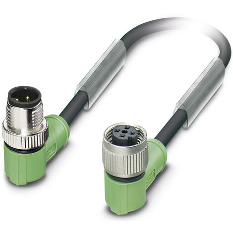 Phoenix Contact 1539460 Sensor-/Aktor-Steckverbinder, konfektioniert M12 Stecker, gewinkelt, Buchse,