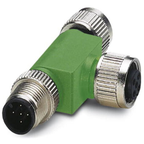 Phoenix Contact 1541186 Sensor-/Aktor-Verteiler und Adapter M12 Adapter, T-Form Polzahl Sensoren: 5