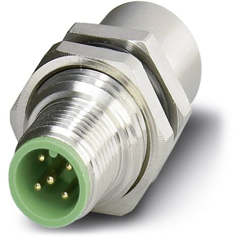 Phoenix Contact 1551671 Connettore da pannello per sensore o attuatore M12 Adattatore montaggio su flangia Numero di po