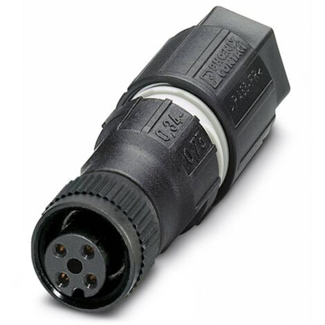 Phoenix Contact 1641756 Connettore non confezionato per sensore o attuatore M12 Presa dritta Numero di poli: 4 1 pz.