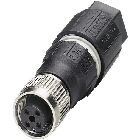 Phoenix Contact 1641772 Sensor-/Aktor-Steckverbinder, unkonfektioniert M12 Buchse, gerade  Polzahl S