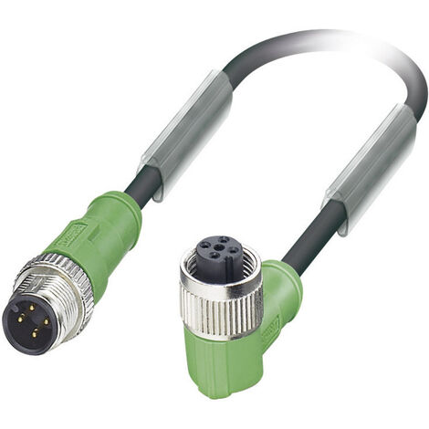 Phoenix Contact 1668496 Sensor-/Aktor-Steckverbinder, konfektioniert M12 Stecker, gerade, Buchse, ge