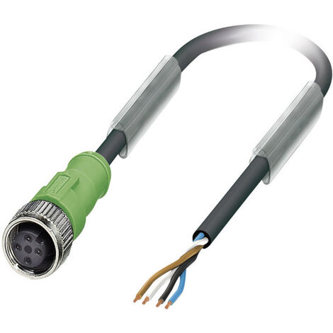 Phoenix Contact 1683002 Sensor-/Aktor-Steckverbinder, konfektioniert M12 Buchse, gerade 10.00 m Polz