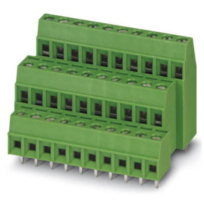 1727816 Borne pour circuits imprimés 1 mm² Nombre de pôles 10 vert 1 pc(s) - Phoenix Contact