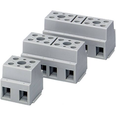 Phoenix Contact 2716716 G 10/ 3 Morsetto terminale flessibile: -6 mm² rigido: -6 mm² Numero Poli (num): 3 1 pz. Grigio