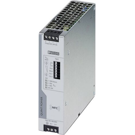 Phoenix Contact 2904600 Alimentatore per guida DIN 24 V/DC 5 A Num. uscite:1 x Contenuto 1 pz.