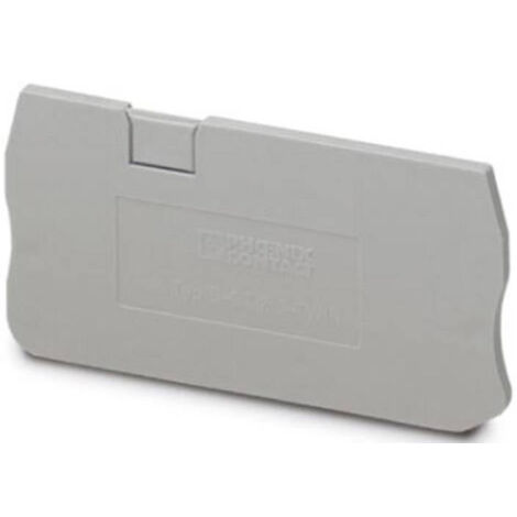 PHOENIX CONTACT 3030488 FLASQUE D'EXTRÉMITÉ CONVIENT POUR (DÉTAILS): ST 2,5 TG,, PT 2,5 TWIN, ST 2,5 MT GRIS