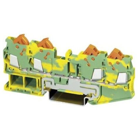 Phoenix Contact 3205093 Morsetto triplo di protezione 5.2 mm Rapido Verde, Giallo 1 pz.