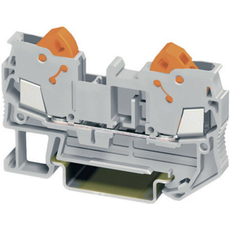Phoenix Contact 3206416 Durchgangsklemme 6.2 mm Schnellanschluss  Grau 1 St.