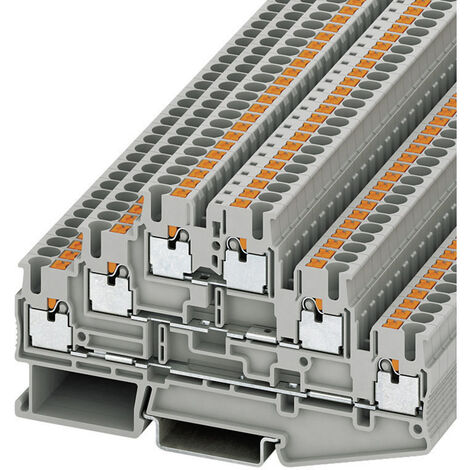 Phoenix Contact 3210499 Mehrstockklemme 5.2 mm Schnellanschluss  Grau 1 St.
