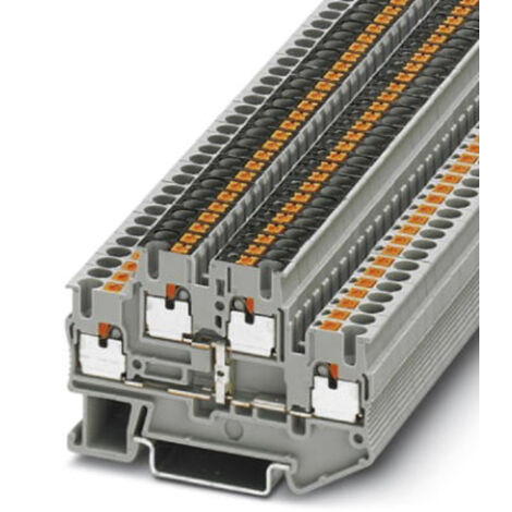 Phoenix Contact 3210583 Doppelstockklemme 5.2 mm Schnellanschluss Grau 50 St.