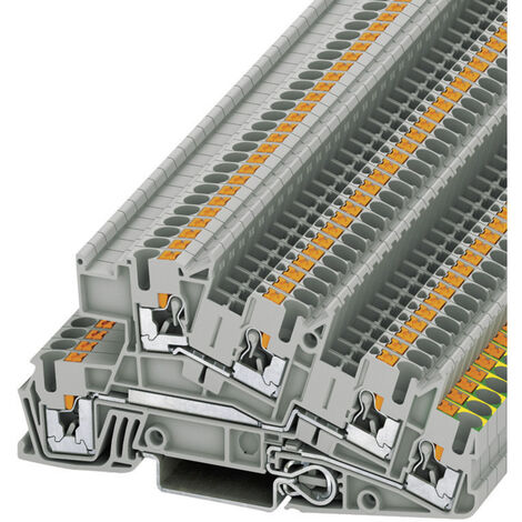 Phoenix Contact 3213949 Installationsschutzleiterklemme 5.2 mm Schnellanschluss  Grau 1 St.