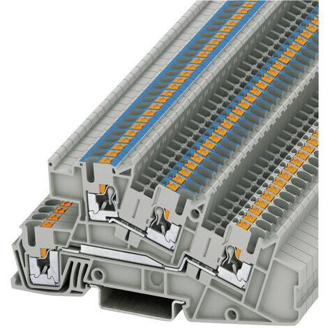 Phoenix Contact 3213954 Installationsetagenklemme 5.2 mm Schnellanschluss  Grau 1 St.
