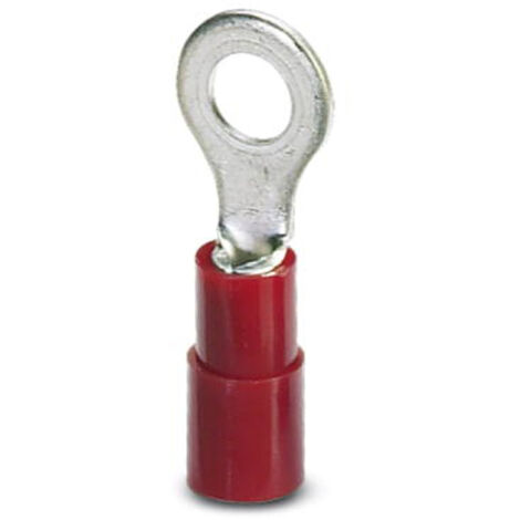 Phoenix Contact 3240019 Ringkabelschuh  Querschnitt (max.)=1.50 mm² Loch-Ø=5.3 mm Teilisoliert Rot 1