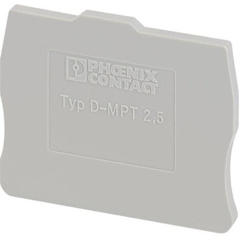 Phoenix Contact 3248140 Flasque d'extrémité gris 50 pc(s) S824221