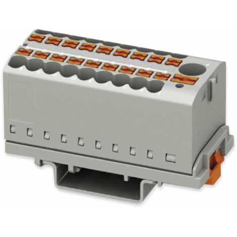 Phoenix Contact 3273110 Verteilerblock 28.6 mm Zugfeder  Grau 8 St.