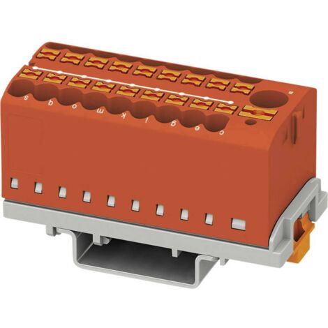 PHOENIX CONTACT Bloc de distribution, 3273114, PTFIX 6/18X2,5-NS35 RD