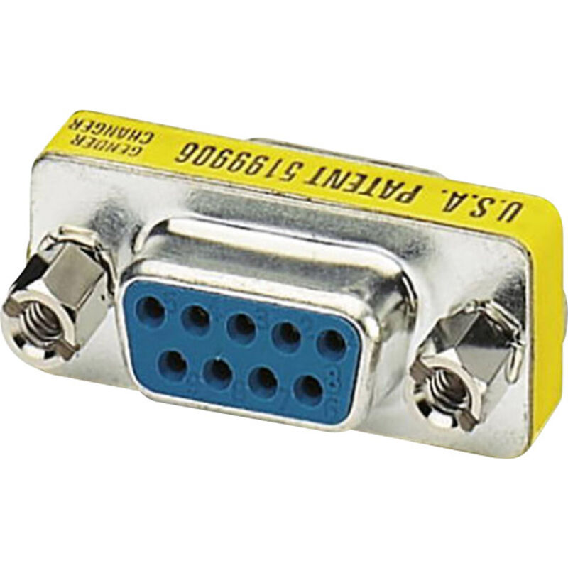 Phoenix Gelb - Contact Seriell, Parallel Adapter [1X D-Sub-Buchse 9Pol. - 1X D-Sub-Buchse 9Pol.]