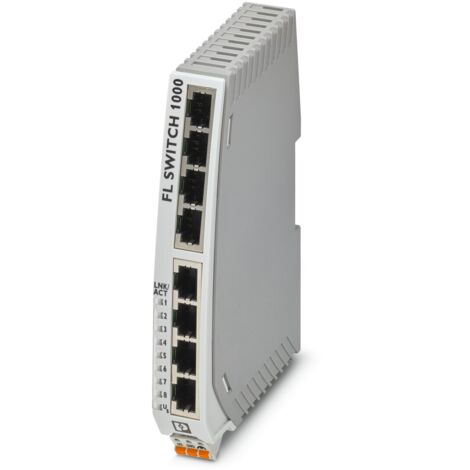 PHOENIX CONTACT FL SWITCH 1008N COMMUTATEUR ETHERNET FIN 22,5 MM DE LARGE