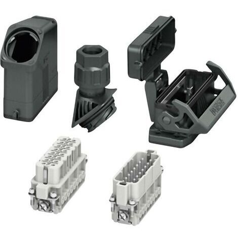 Phoenix Contact HC-EVO-A16UT-BWSC-HH-M25-PLRBK Set de capot, boîtier, raccord à vis, insert pour contacts mâles et femelles de contact Contenu: 1 s Q009441