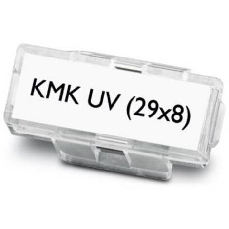 Phoenix Contact Kabelmarkerträger transparent, 29x8mm KMK UV (29X8)