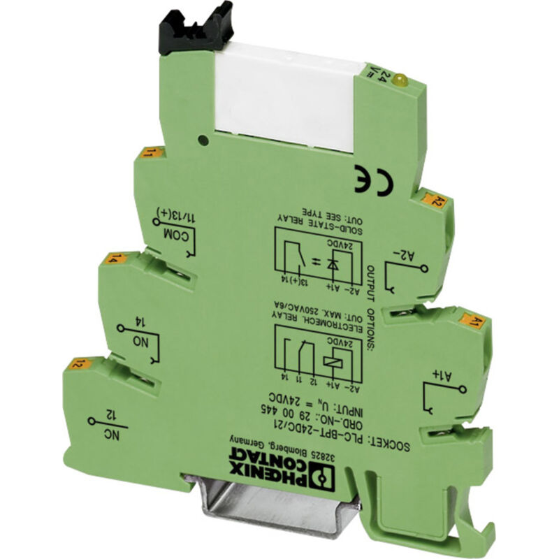 Phoenix Contact Grün Plc-Rpt- 24Dc/21 Interfacerelais 24 V/Dc 6 A 1 Wechsler 10 St.