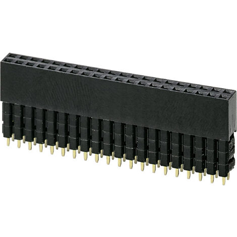 Phoenix Contact PSTD 0,65X0,65/40-2,54 Raspberry Pi® Buchsenleiste Schwarz Passend für (Einplatinen-
